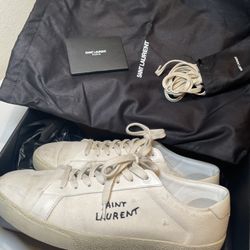 Saint Laurent SL06 Court Canvas Sneaker Size 11 Men