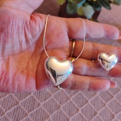 Juego De Cadena Y Anillo Silver