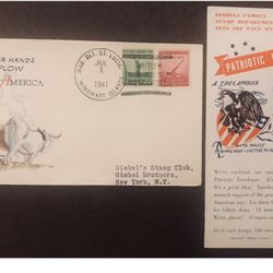 Rare WW2 Vintage Gimbel’s Nyc Stamp Club Envelope & Order Form-1&2 Cent Stamps