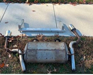 Q50 Muffler And Crash Bar