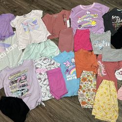 Girls' T-shirt and Shorts size 6 $25