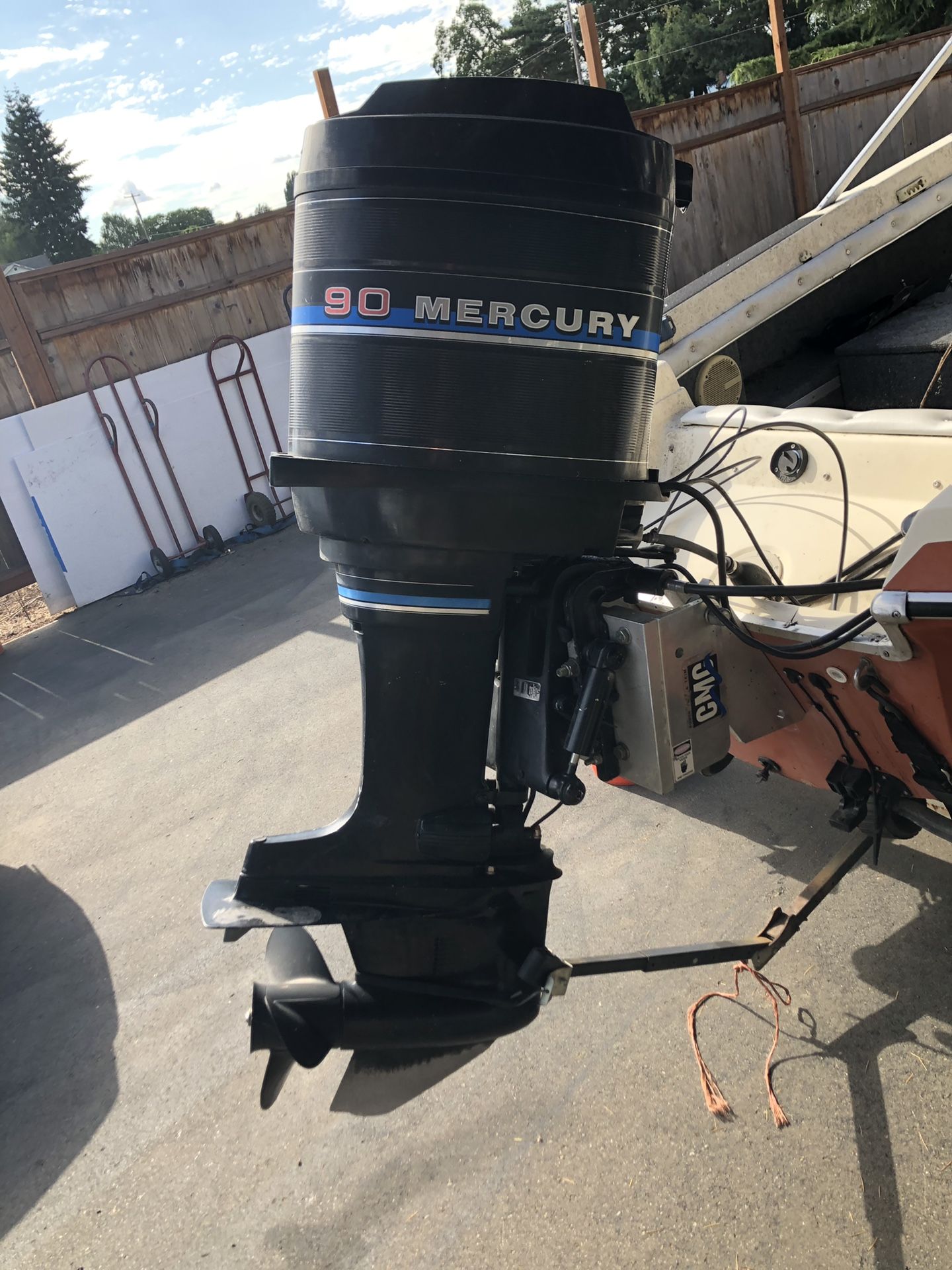 Mercury 90hp outboard .with trim kit for Sale in Woodburn, OR - OfferUp