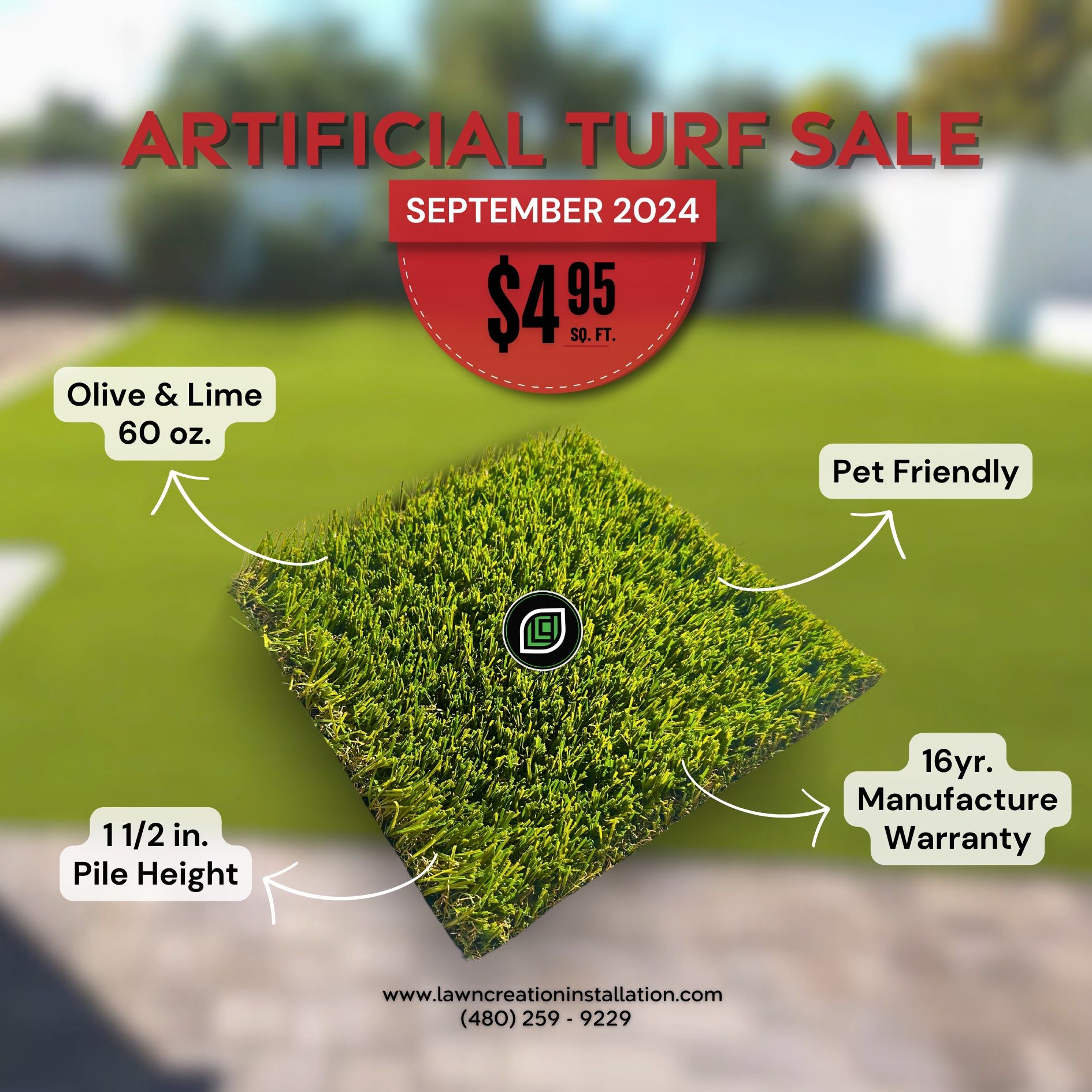 September Artificial Turf Sale 2024