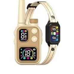 2 in 1 Dog Shock & Bark Collar（gold）