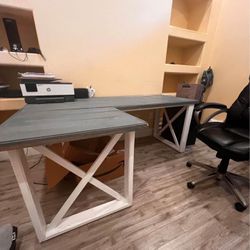Handmade Real Wood Large Desk