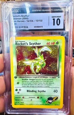 Gym heroes rockets scyther 1st ed holo