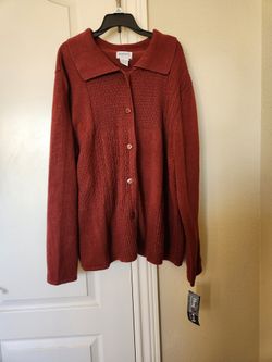 New! Button Down Sweater Jacket