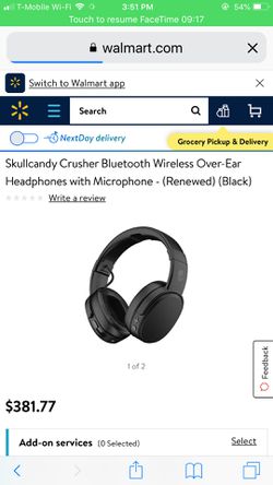 Skullcandy Crusher Bluetooth Wireless Over-Ear Headphones
