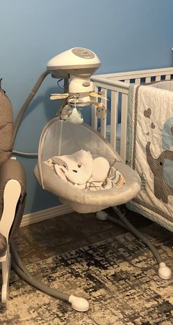 Baby swing with music