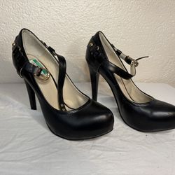 NYLA brand Platform Heel With Ankle Strap