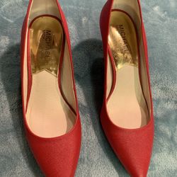 Michael Kors Classic Red Leather Pumps