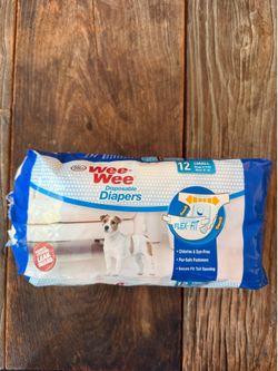 Four Paws Wee-Wee Disposable Dog Diapers in size small (opened)