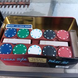 Vintage Texas hold'em set.