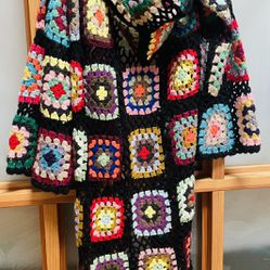 Flower Quilted Sweater With Hoodie