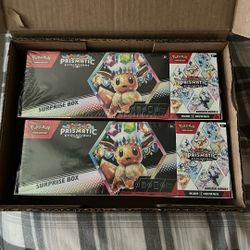 pokemon prismatic evolutions booster bundle + surprise box