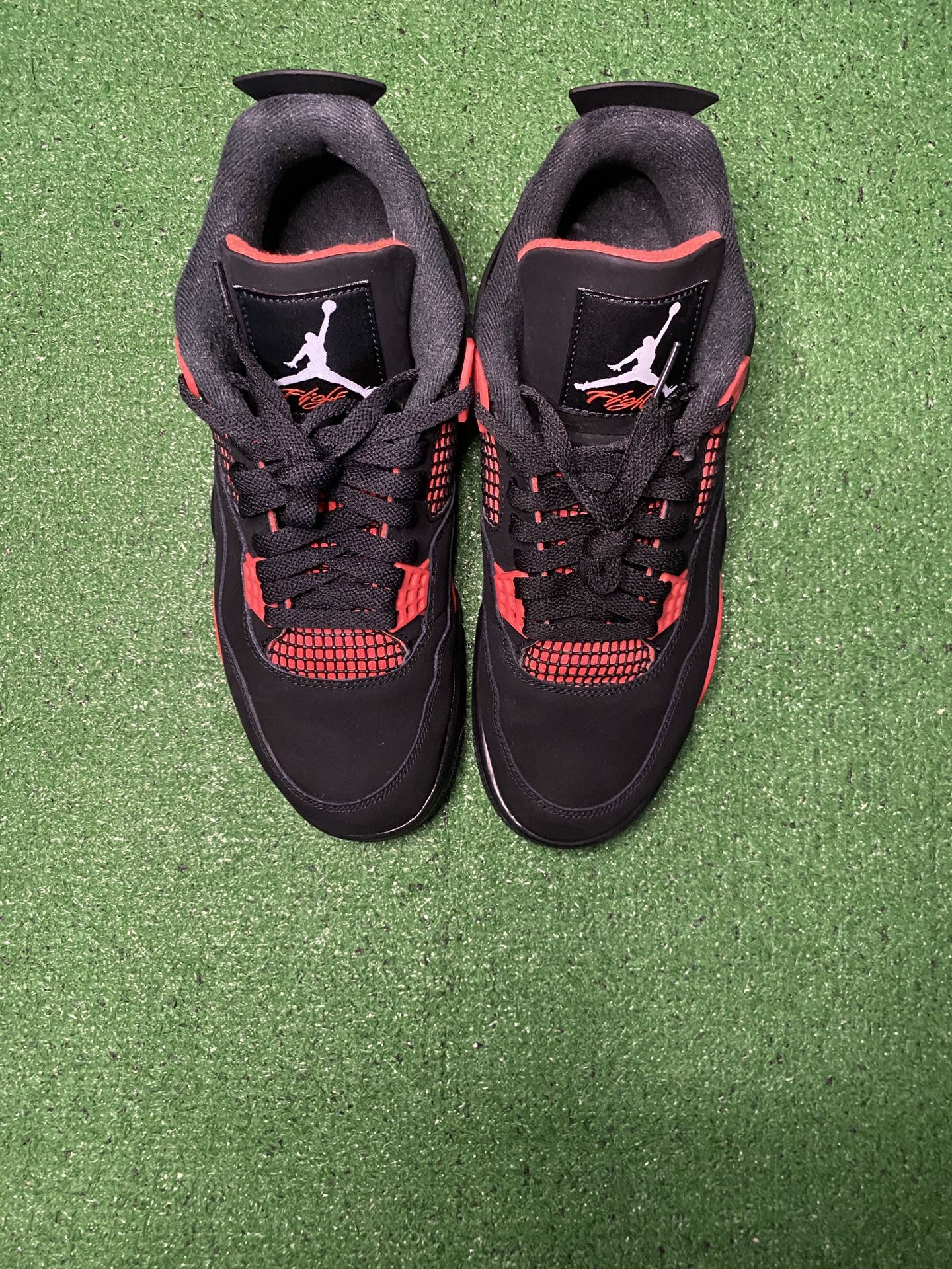 Air Jordan Retro 4 Red Thunder Size 11 In Great Condition No Box.