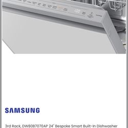 NEW Still In Box Panel Ready Samsung Smart Dishwasher Paid $1200 Selling For $600