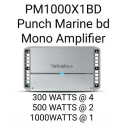 PM1000X1BD Punch Marine 1,000 Watt Class-bd Mono Amplifier

