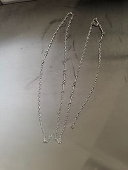 Monet silvertone decorative chain necklace vintage 1970s Double Wrap 55”