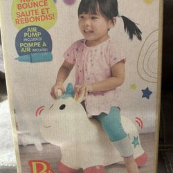 New btoys bouncy ride on unicorn