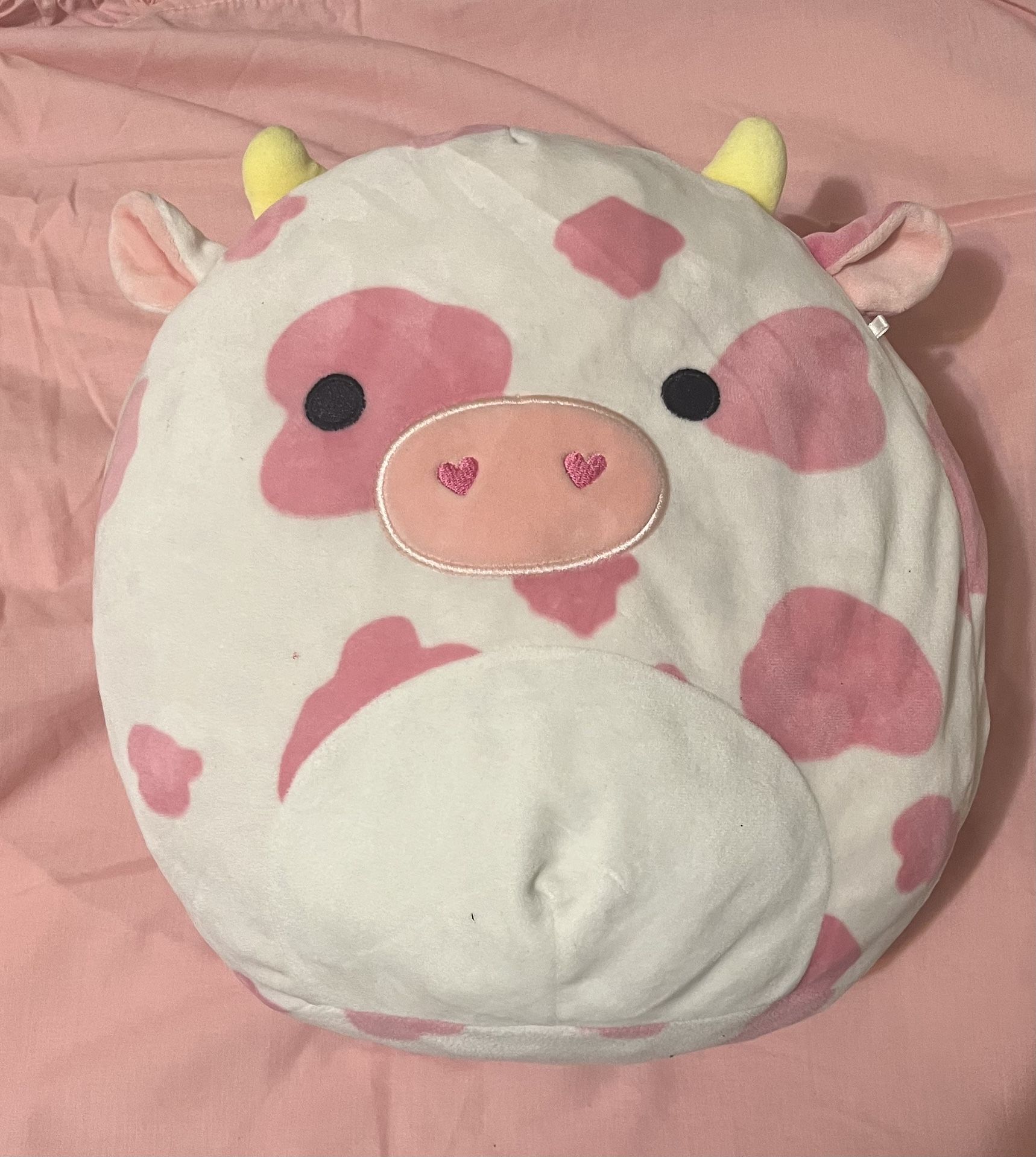 Squishmallow strawberry cow