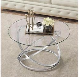 Glass Sofa Side Table