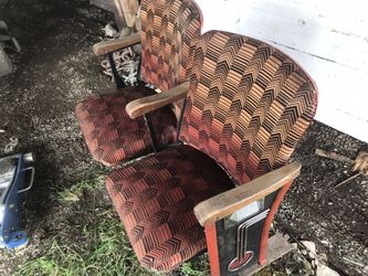 Antique Vintage Movie Theater Seats