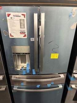  HUGE 27.9 Cu. Ft. GE Profile Smart 4-Door French Door Refrigerator – Premium Kitchen Upgrade 