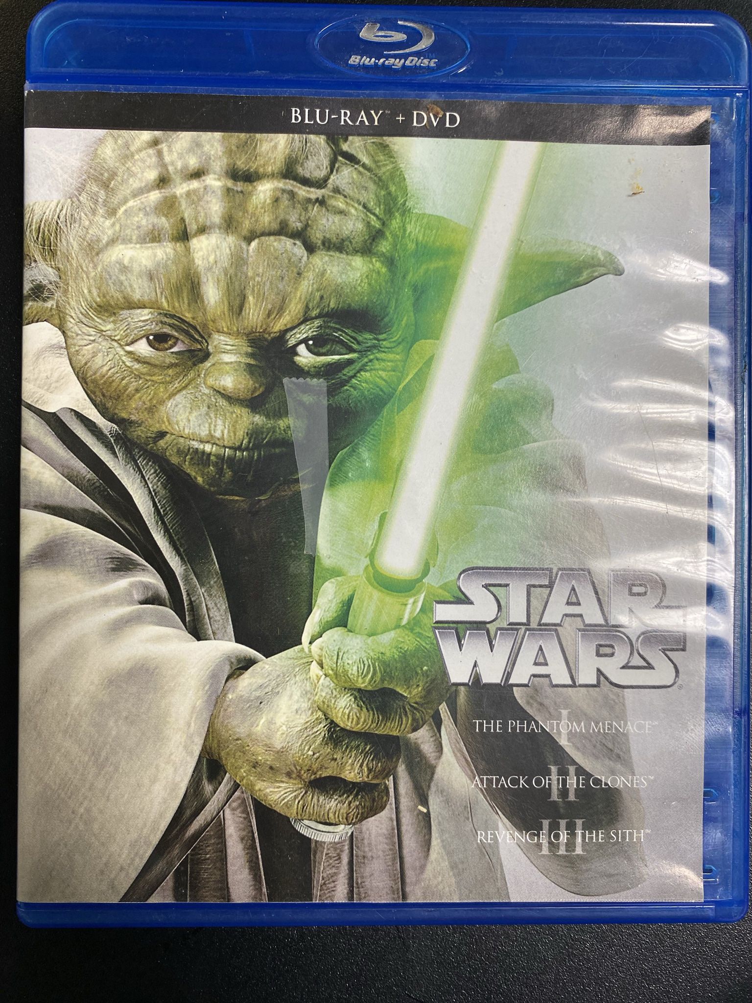 Blu-Ray dvd starwars trilogy episodes I-III