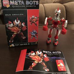 Meta Bots-red Dragon Punching Robot -$7