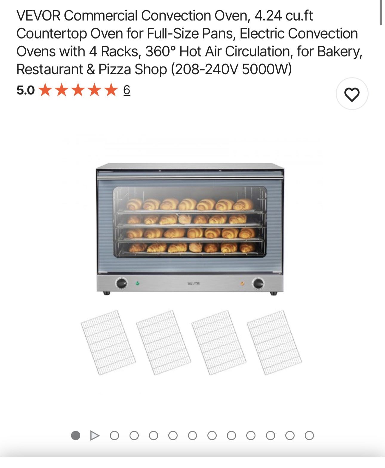 Vevor 208-240V Electric Oven