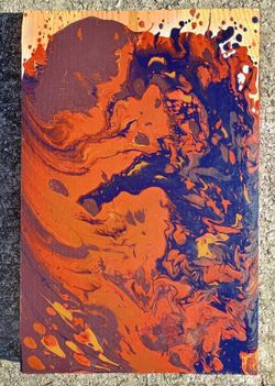 Abstract Original Painting 27" x 14" *50.00 Firm* Home Decor Artwork