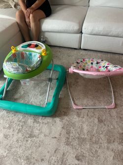 Bouncer And baby Walker together