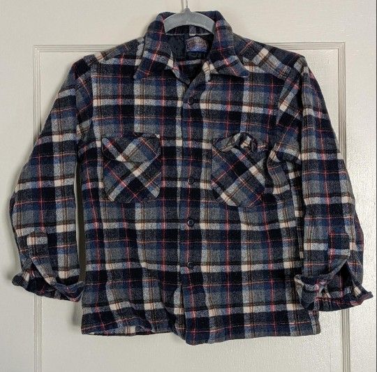 Pendleton Plaid Button Up Jacket - Shirt
