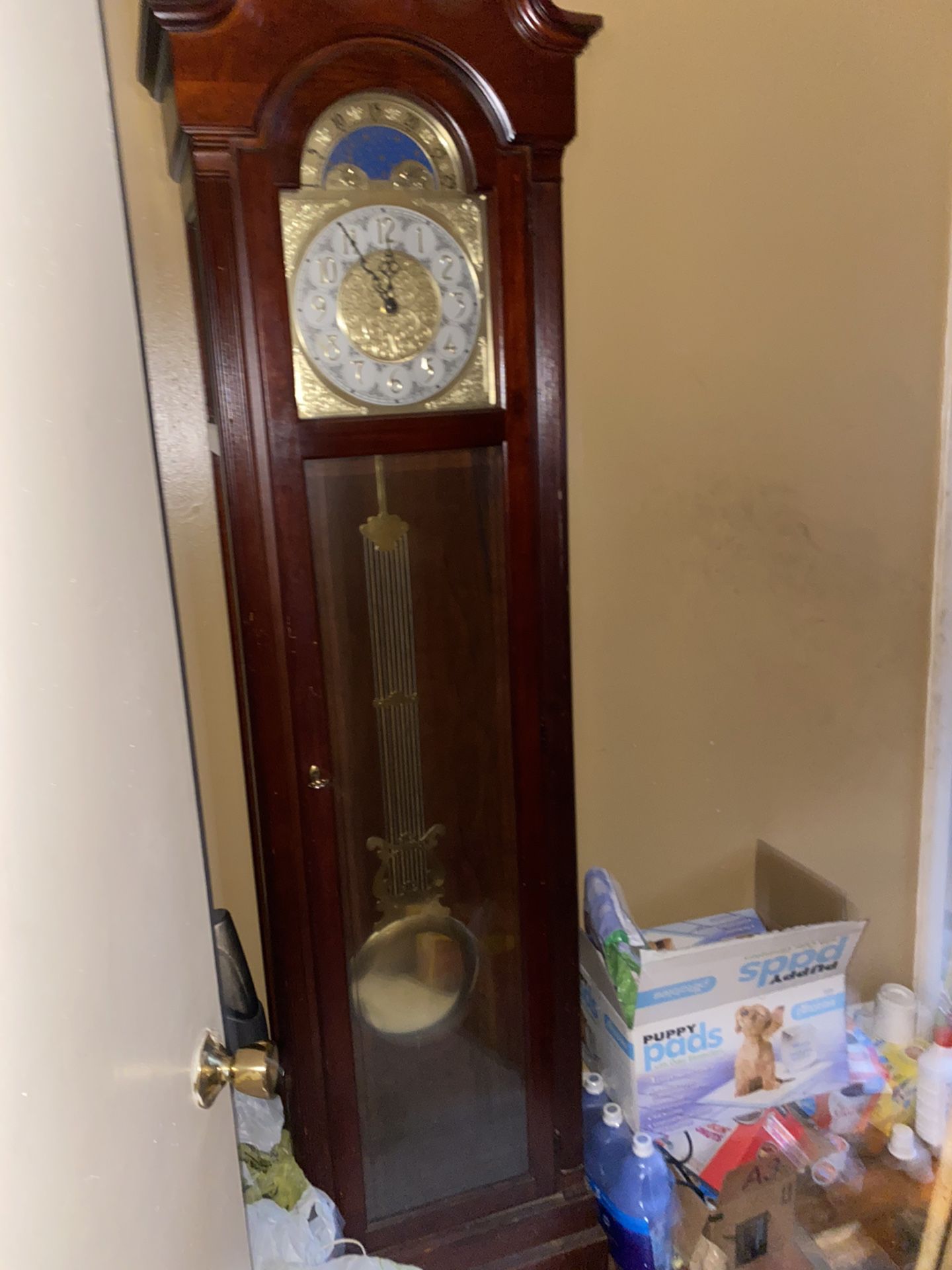 Ridgeway grandfather clock need chains put back on