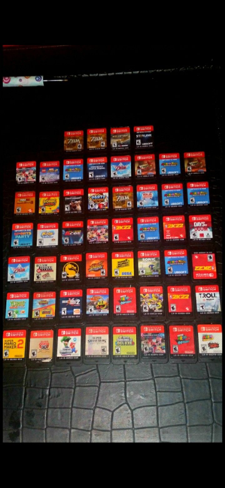 Nintendo Switch Games, Consoles, Accessories, PS3 Console or Games,, or PS4 Games each at a different price, Also Workout Bench or Weights, just ask
