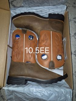 TONY LAMA WATERPROOF CONFORT COMPOSITE SQUARE STEEL TOE PULL-UP BOOTS