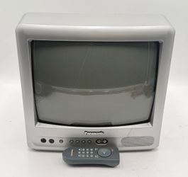 E1 Vintage Panasonic CT-13R38SG 13” Retro Gaming CRT TV WITH REMOTE