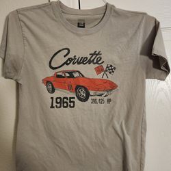 Womens beige 1965 corvette t shirt