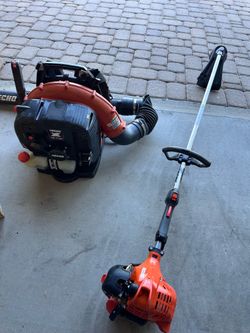 Echo gas powered backpack blower and weed eater PB-770H and SRM-225