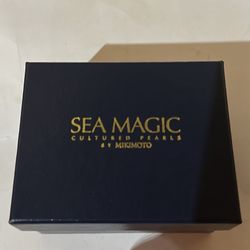 Sea magic Cultured Pearl Earrings 14k White Gold 