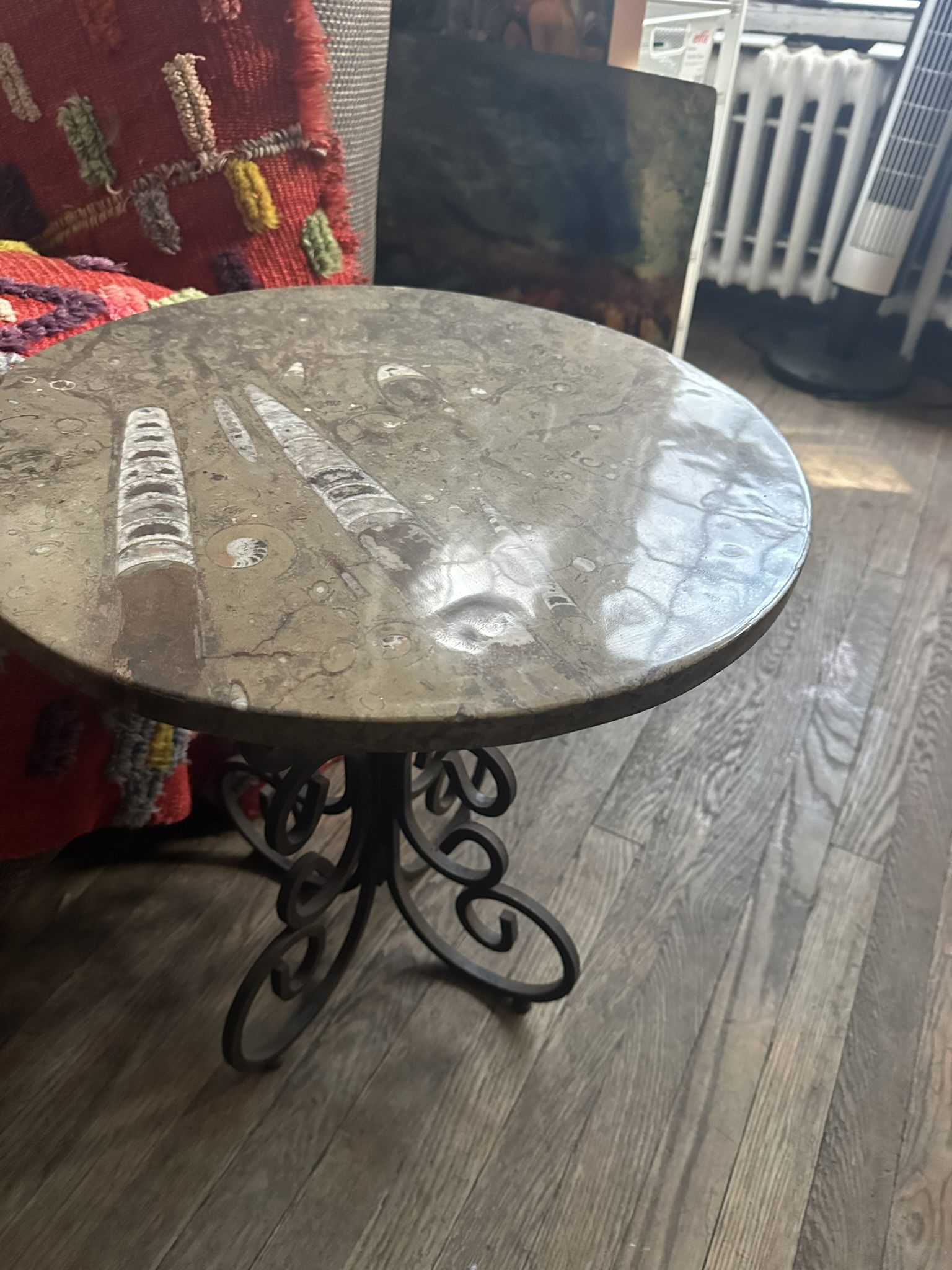 Fossilized End Table