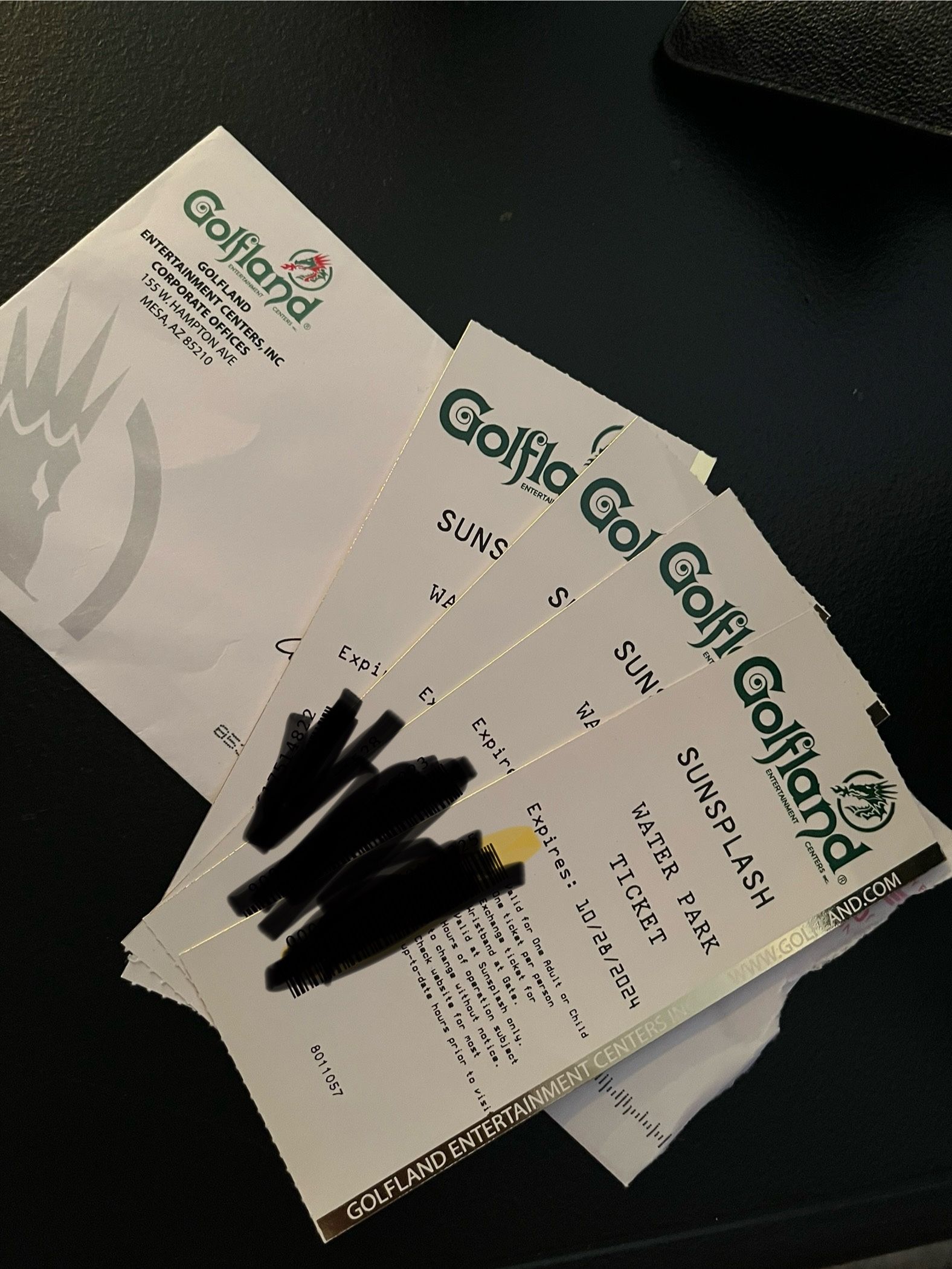 Water Park Tickets