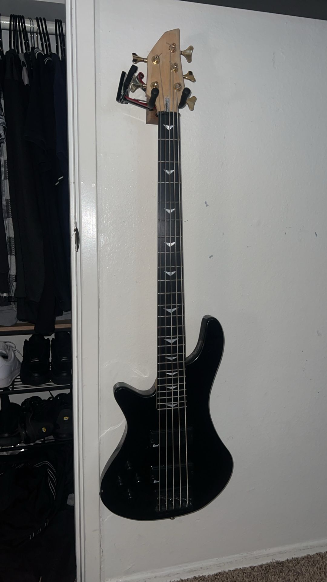 Left Handed 5 String Johnson Bass 