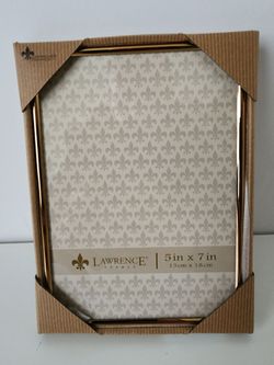 Lawrence Frames 5x7 Simply Gold Metal Picture Frame