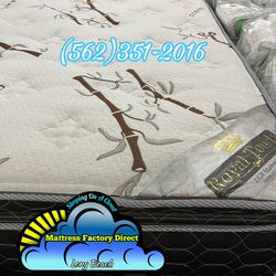 Royal touch Queen mattress and box set cama nueva Pillowtop memory foam