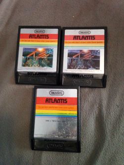Atari 2600 Atlantis Game Cartridges