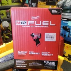 MILWAUKEE M12 FUEL  1/4" HEX IMPACT DRIVER (TOOL ONLY)