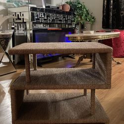 Unique Small Jute End Table 