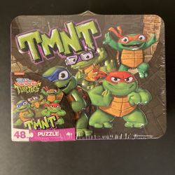 Teenage Mutant Ninja Turtles 48pc 12.5"x15" Puzzle in Lunchbox, Nickelodeon New